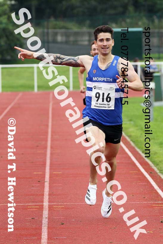 Mens and Boys 800 metres, 2021 North Eastern Track and Field Champs., Middesbrough. Photo: David T. Hewitson/Sports for All Pics